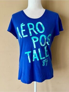 Aeropostale XL 87 Blue Green Shirt Top Tee